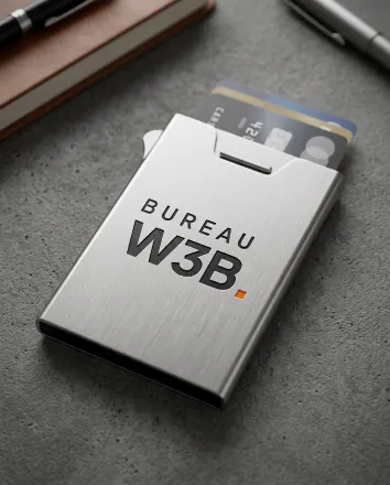 Branding mockup pasjeshouder