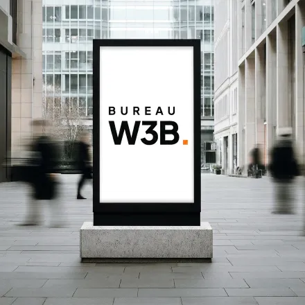 Branding mockup poster