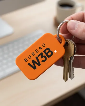 Branding mockup sleutelhanger